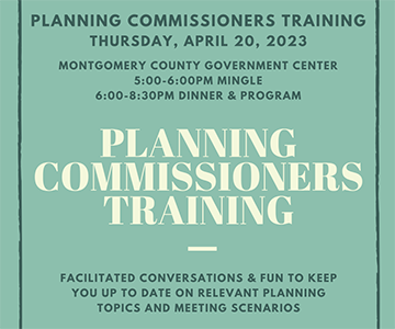 2023 Planning Commissioner Training